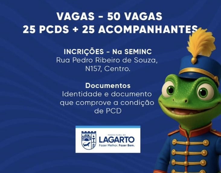 Lagarto contará com camarote da acessibilidade no Desfile Cívico de 7 de setembro