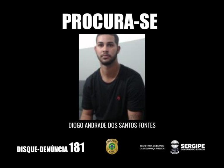 Polícia divulga imagem de foragido por homicídio em Itaporanga D’Ajuda