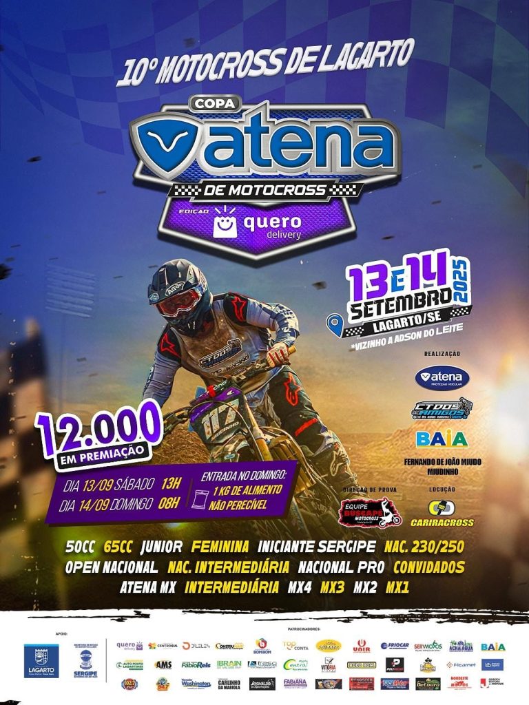 10ª Copa Atena de Motocross acontece neste final de semana em Lagarto