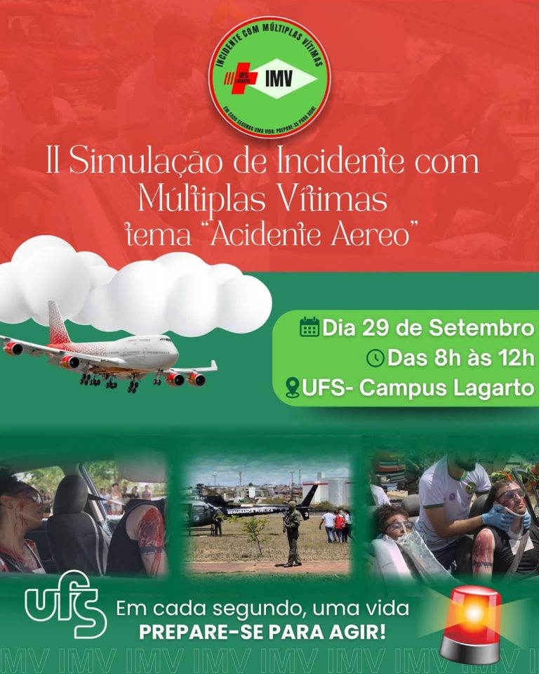 Simulação de acidente chega à terceira edição no campus Lagarto com ampliações