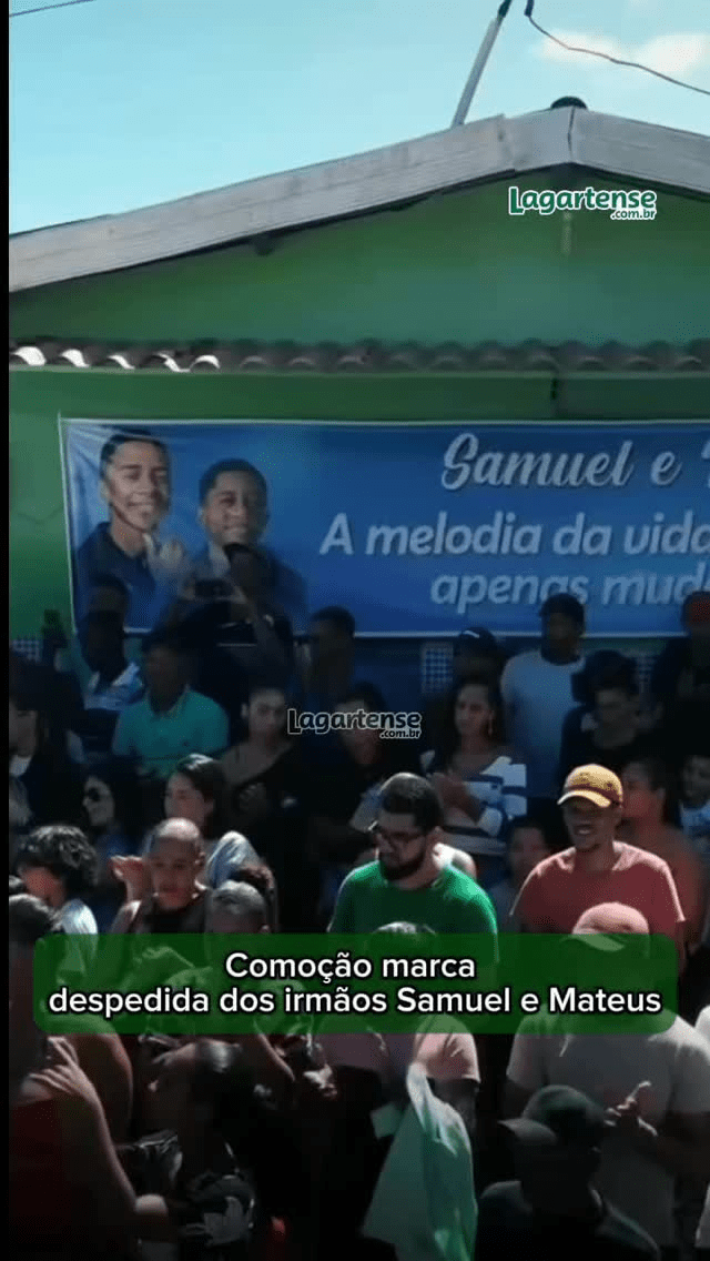 Comoção marca despedida dos irmãos Samuel e Mateus na Bahia