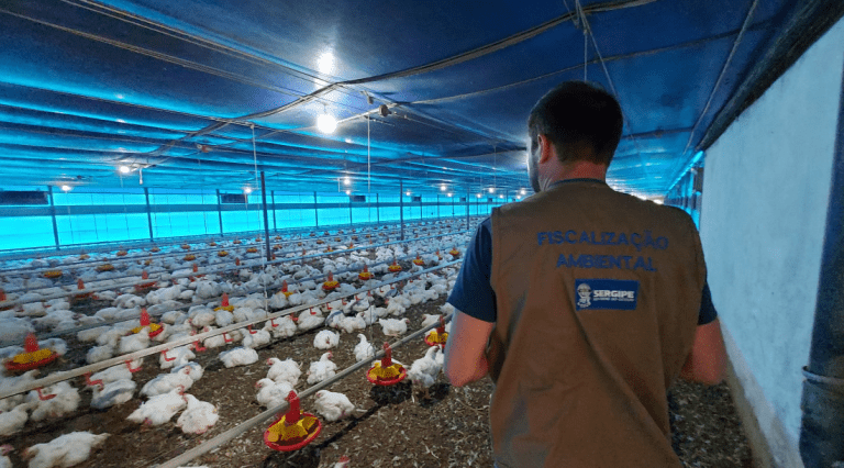 Adema vistoria licenciamento em granja localizada no município de Boquim