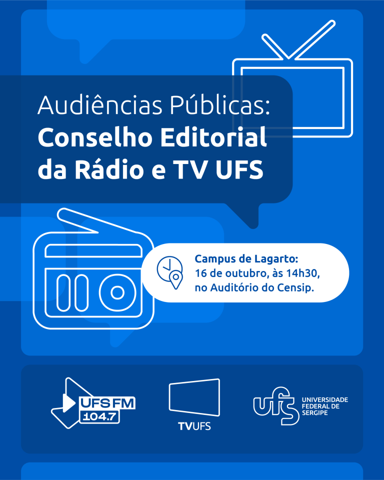 UFS promove audiências públicas em Lagarto para definir novo Conselho Editorial da Rádio e TV UFS