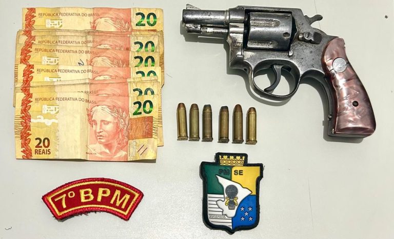 PM apreende arma de fogo e motocicleta adulterada no povoado Brasília