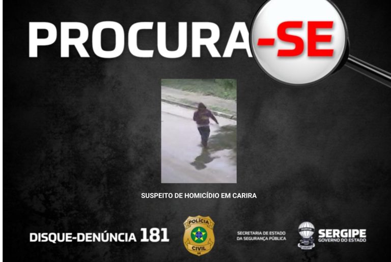 Polícia divulga imagem de investigado por homicídio
