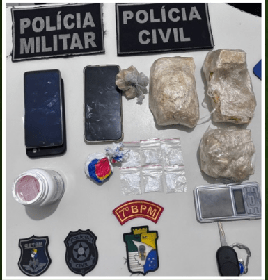 Polícia apreende mais de 1 kg de drogas durante ação no bairro Loiola, em Lagarto