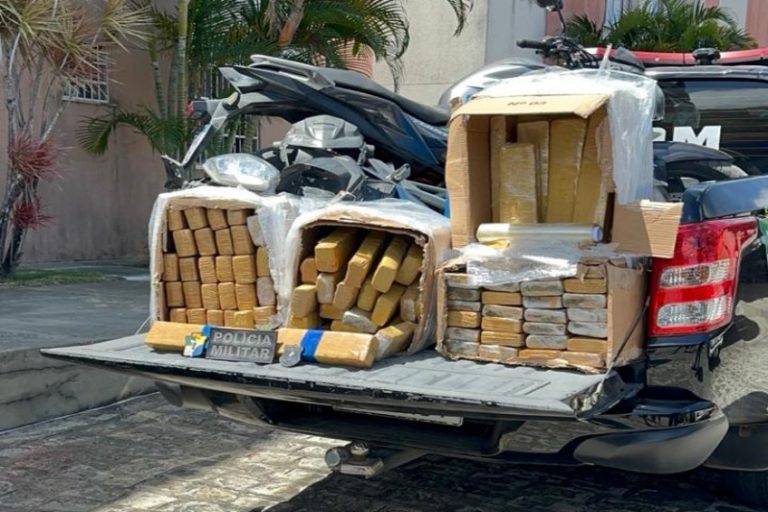 Polícia Militar prende suspeito e apreende mais de 100 kg de drogas