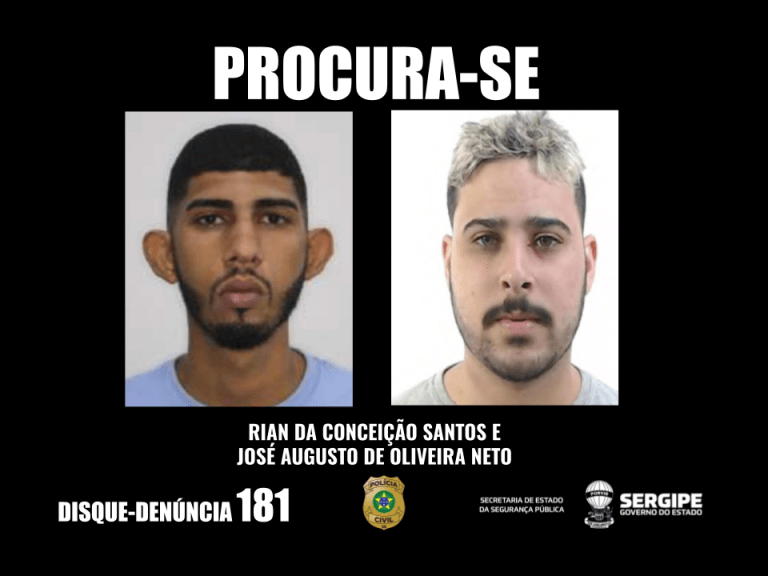 PC divulga imagens de suspeitos de homicídio no interior de SE