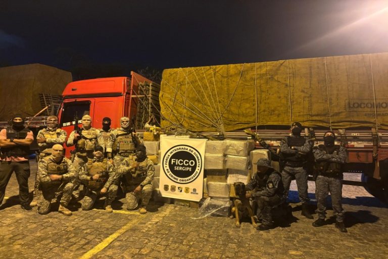 Mais de uma tonelada de drogas são apreendidas durante operação integrada em Sergipe