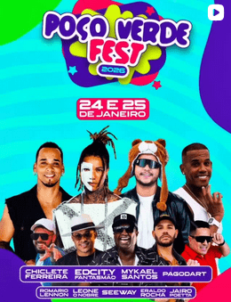 Atrações do Poço Verde Fest 2026  são anunciadas