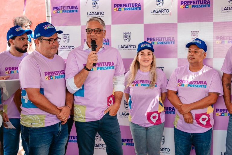 Deputado Fábio Reis participa da inauguração do programa Prefeitura Presente em Lagarto