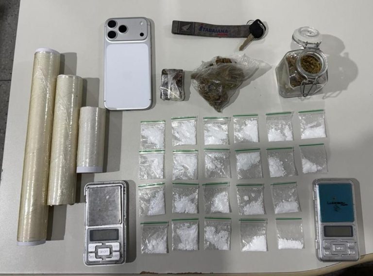 PC prende suspeito de utilizar bag de serviço de delivery para comercalizar drogas