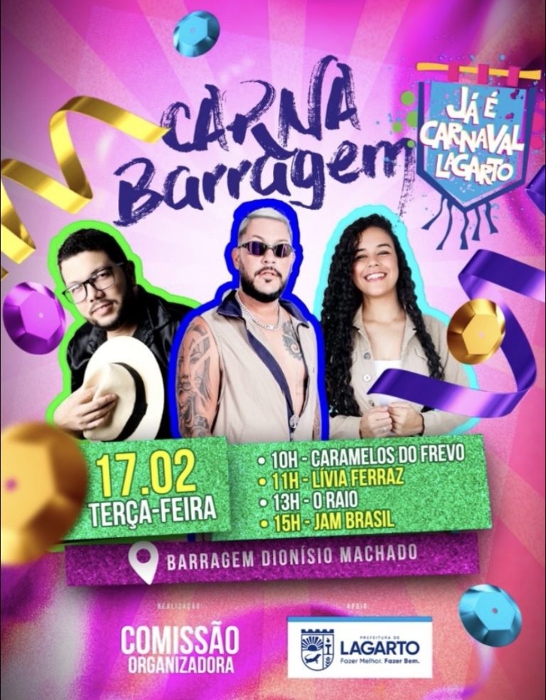 Programação do Carnabarragem segue até esta terça-feira , 17