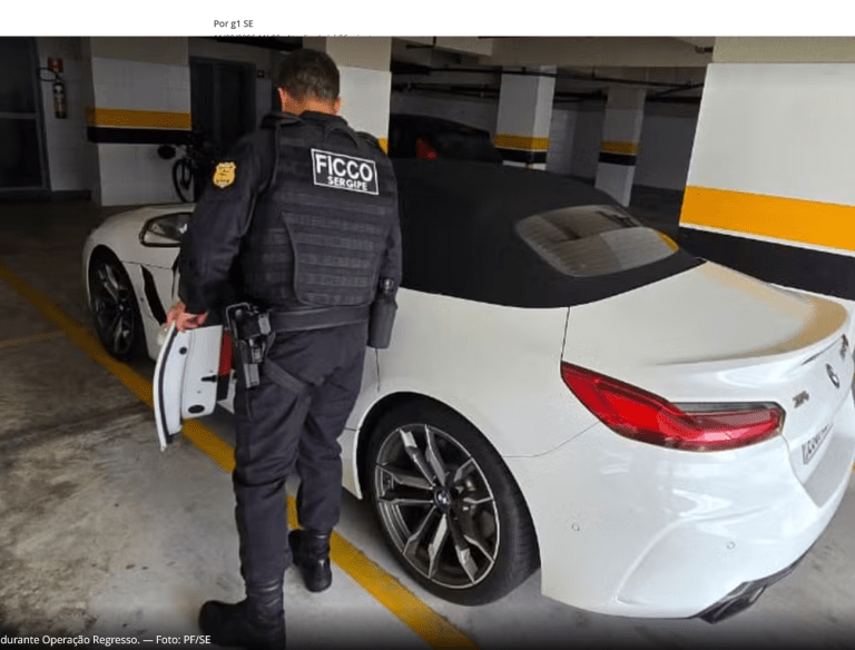 Veículo de luxo é apreendido em Sergipe durante operação contra tráfico interestadual de drogas