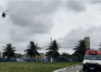 Criança vítima de acidente de moto é transferida pelo GTA para hospital de Aracaju