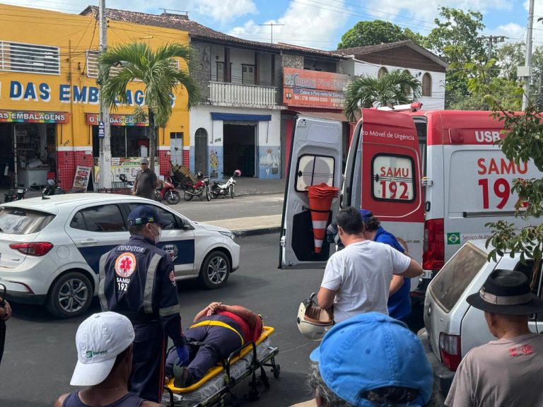 Colisão entre carro e moto deixa mulher ferida em Lagarto