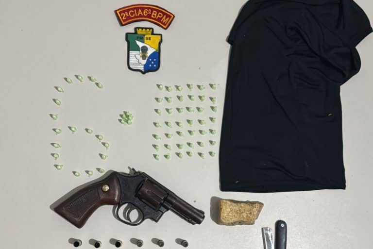 Polícia Militar apreende arma de fogo em Salgado