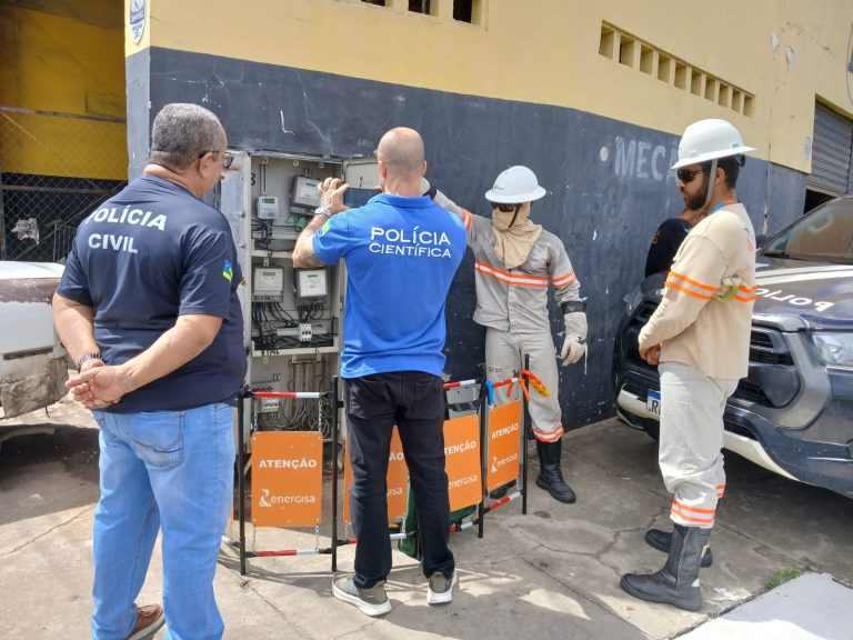 Operação conjunta prende três comerciantes flagrados por furto de energia
