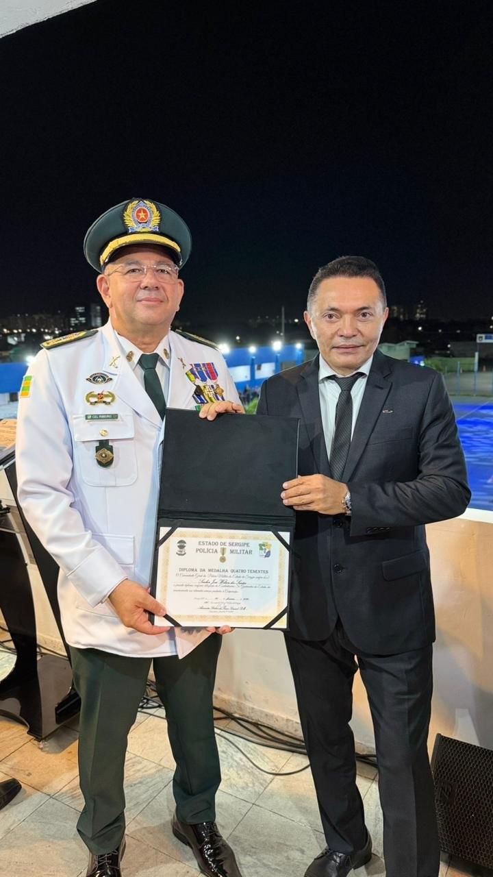 CEO do VIDAM, José Wilson recebe Medalha Quatro Tenentes da PMSE