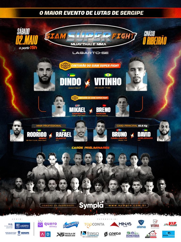 2ª edição do Siam Super Fight edição movimenta Lagarto com Muaythai e MMM