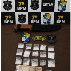 Suspeitos são flagrados com drogas durante ação policial em Lagarto