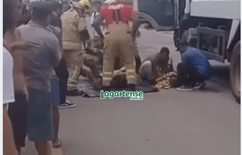 Criança fica ferida após acidente com caminhão de lixo em Propriá