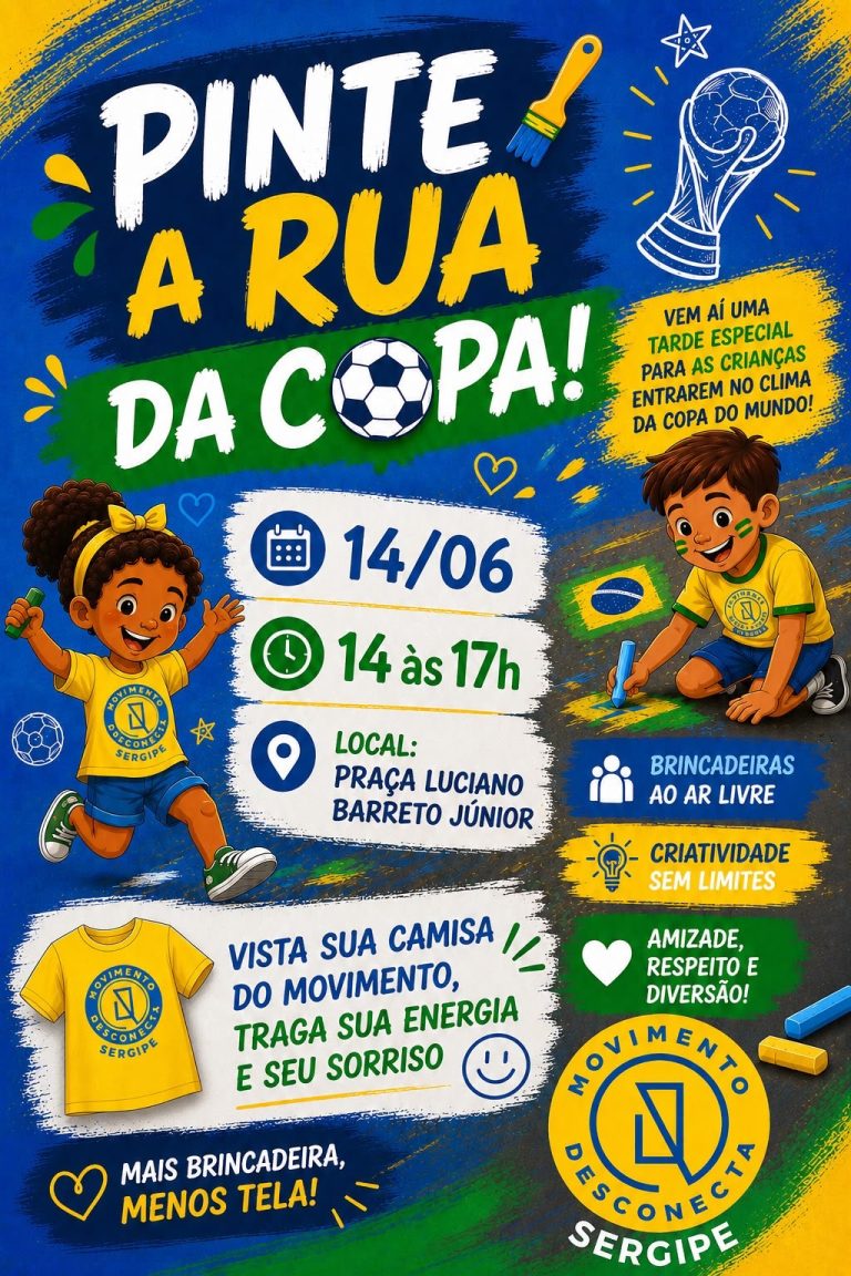 Movimento Desconecta Sergipe realiza ação “Pinte a Rua da Copa”