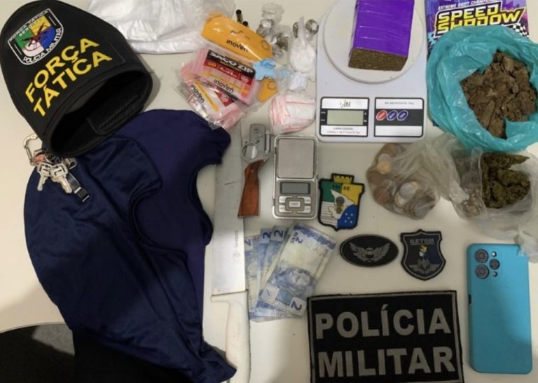Suspeito é preso com drogas e munições durante ação policial em Lagarto