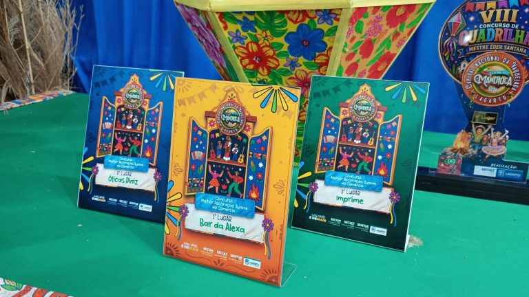 Empreendedores celebram valorização do comércio durante premiação do Concurso de Decoração Junina