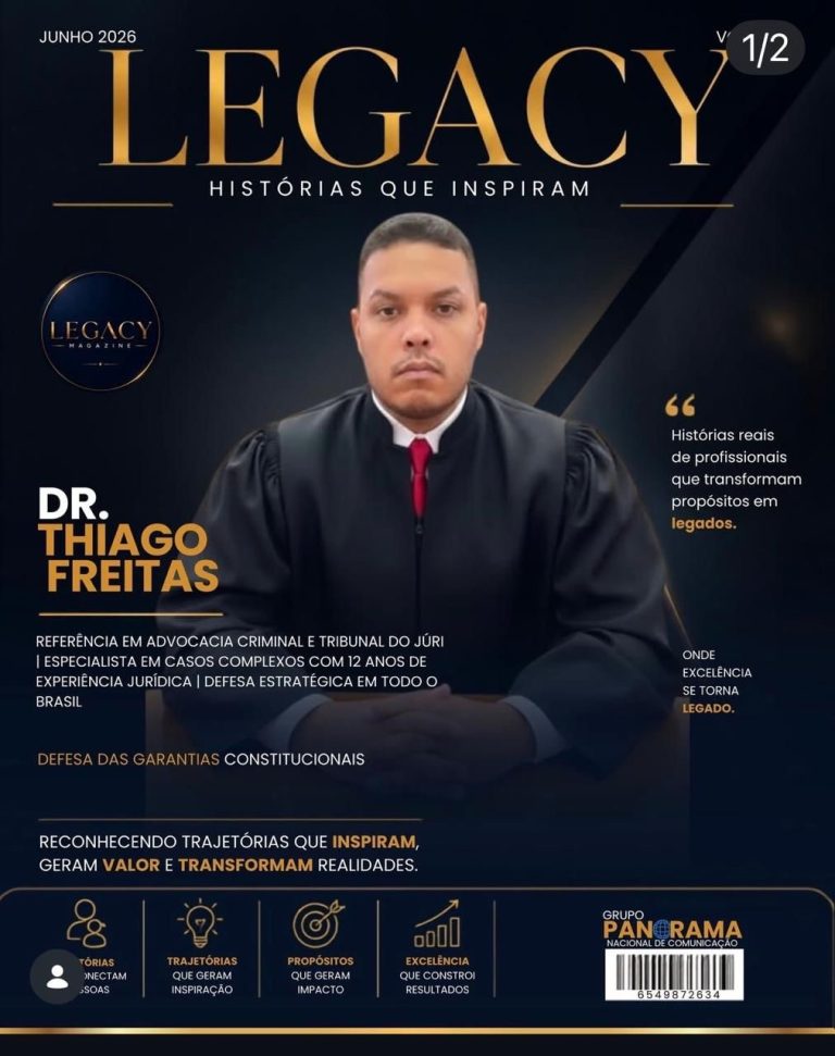 Dr. Thiago Freitas é capa da Revista Legacy
