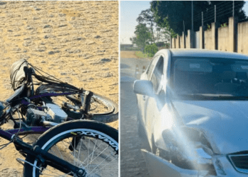 Ciclista morre após batida com carro em Nossa Senhora das Dores