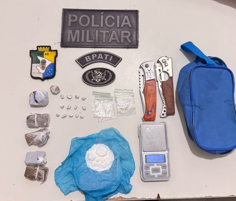 Polícia Militar prende homem por tráfico de drogas em Lagarto