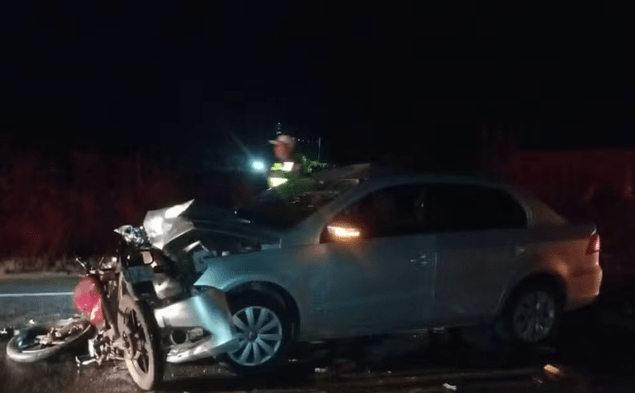 Motociclista morre após acidente envolvendo um carro em Feira Nova