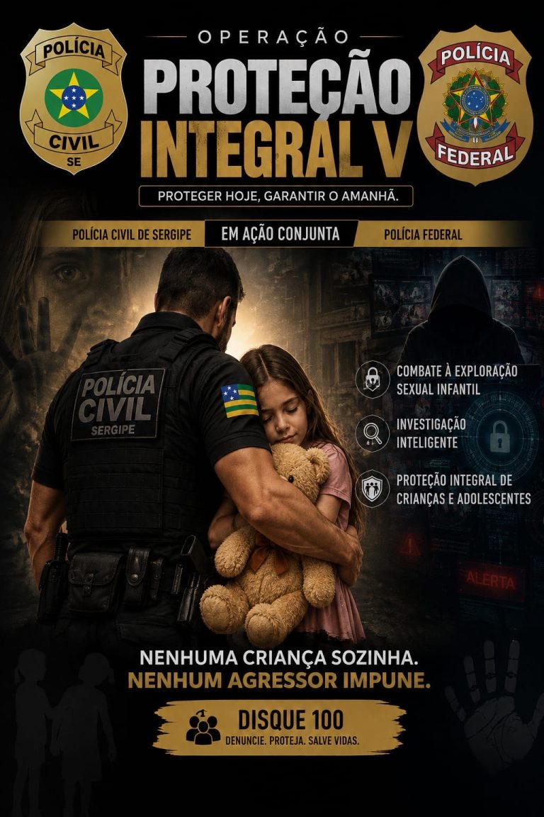 Polícia Civil participa de operação nacional contra abuso sexual infantil e prende investigado em Sergipe