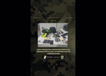 Dois suspeitos são detidos com drogas, arma e dinheiro em Itabaianinha