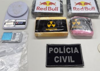 Polícia Civil prende foragido da Justiça e apreende 3,7 kg de cocaína